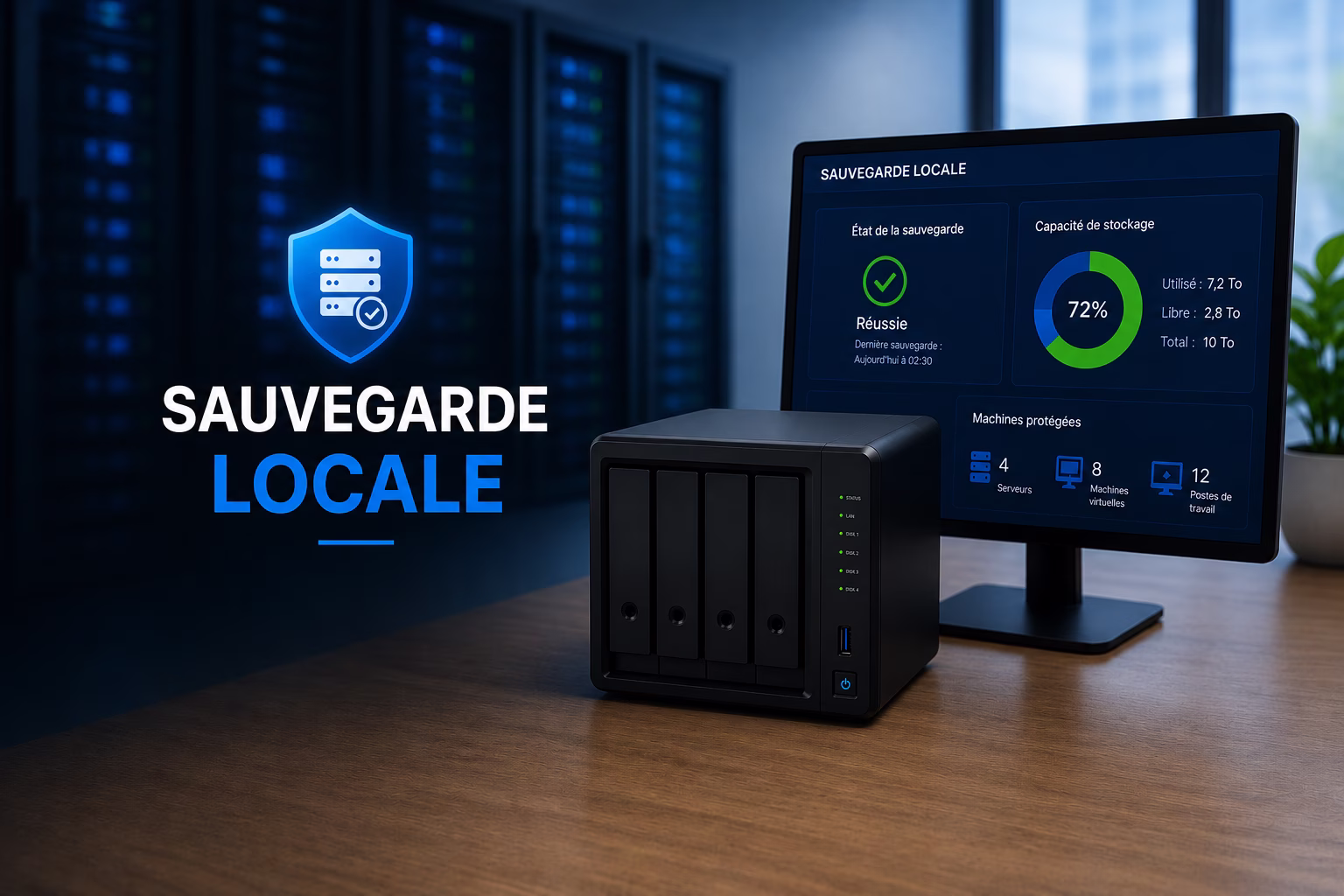Serveurs et solution de sauvegarde locale